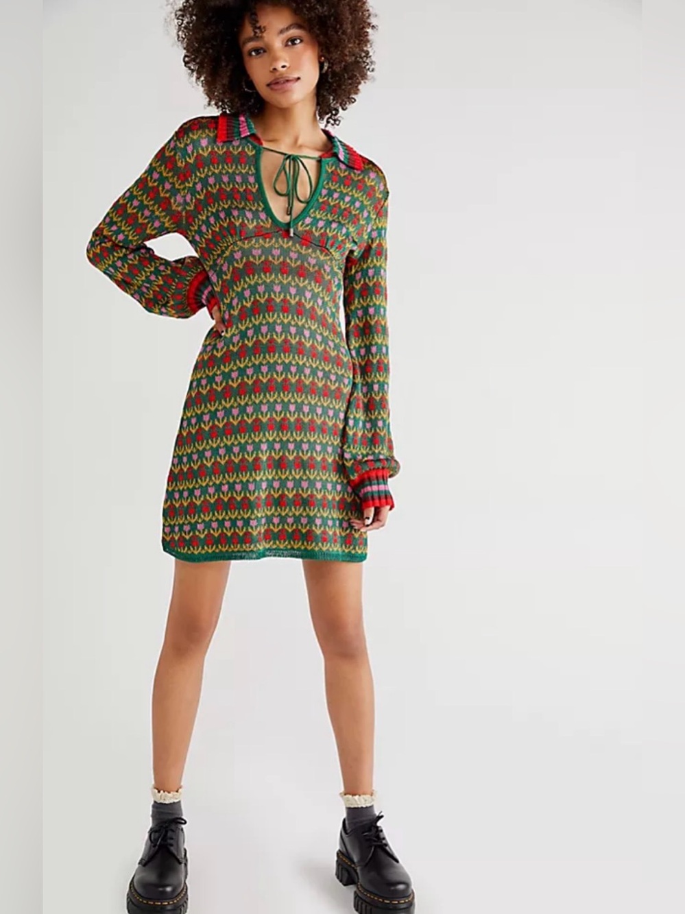 Free People Milano Mini Knit Dress